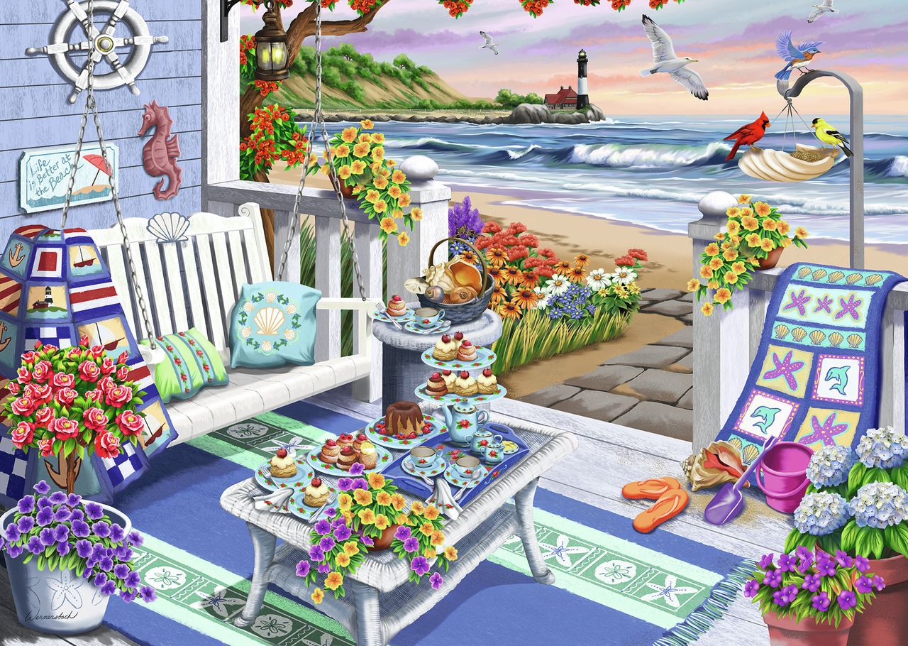 Ravensburger Great Outdoors Puzzle Series | Seaside Sunshine | 300 Piece Jigsaw Puzzle