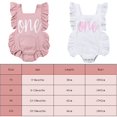 thumbnail image 2 of Letter Print Romper Ruffle Sleeveless Backless Summer Girls Baby Bodysuit, 2 of 7