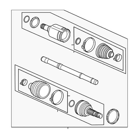 Genuine OEM GM Part # 94522003 Axle Assembly