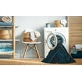 thumbnail image 2 of Ahgly Company Machine Washable Indoor Square Transitional Night Black Area Rugs, 8' Square, 2 of 7