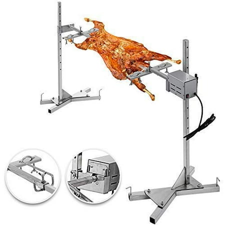 Vevor Bbq Rotisserie Kit 90 To 125lb Pig Spit Rotisserie Grill 40w