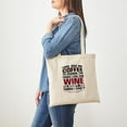 thumbnail image 4 of CafePress - Coffee And Wine Tote Bag - Unisex Canvas Tote Bag, Beige, 1-Piece, 4 of 7
