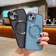thumbnail image 7 of Magnetic Case for iPhone 11 Compatible with MagSafe,Glitter Bling Phone Case for 11 with Camera Len Protection for Women Shockproof TPU 6.1'' Case-Black, 7 of 7