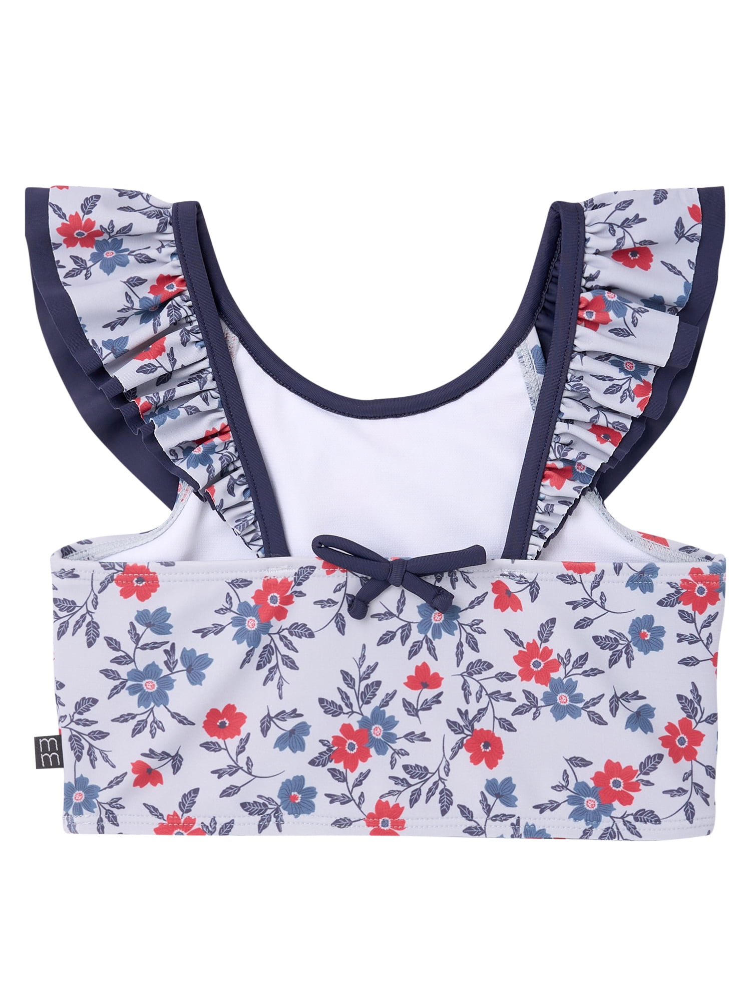 Modern Moments by Gerber Toddler Girl Two- Piece Swimsuit with Double Ruffle, Sizes 12M-5T