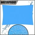 thumbnail image 3 of Amgo 10' x 11' Custom Size Blue Rectangle Square Waterproof Sun Shade Sail Order To Make UPF50+ AMWTPS9.5 Canopy Awning, 98% UV Blockage Water Resistant, Backyard Patio Garden (We Customize), 3 of 9