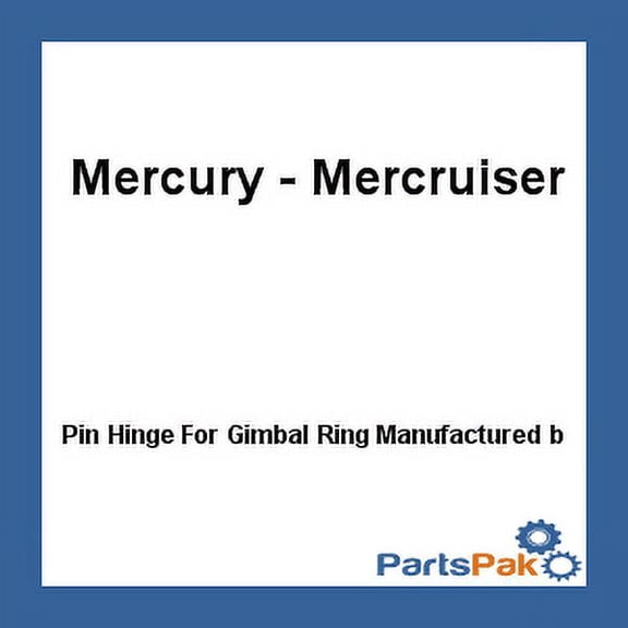 New Mercury Mercruiser Quicksilver Oem Part # 77123 Pin-Hinge
