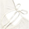 thumbnail image 3 of QualitChoice Hauts à Épaules Dénudées Col Rond Manches Courtes Chemise Ample Blouse d'Été Blanche TG, 3 of 6