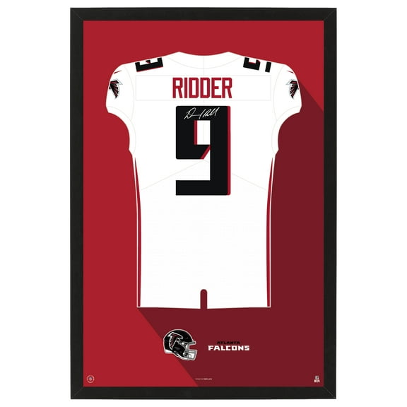 Desmond Ridder Atlanta Falcons Away Jersey Framed Art Print