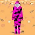 thumbnail image 2 of oqasdz Halloween Family Matching Outfits Printed Hooded Pajamas for Mom Sleepwear Jumpsuits Casual Home Daily Wear Cozy Comfort, 2 of 3