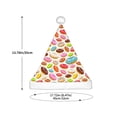 thumbnail image 3 of Haiem Color Donut Pattern Santa Hat Confortable Velvet Christmas Hat for Christmas Party Favors Fit for Adults and Kids, 3 of 6