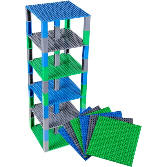 Strictly Briks Classic Baseplates Brik Tower, 56 pc