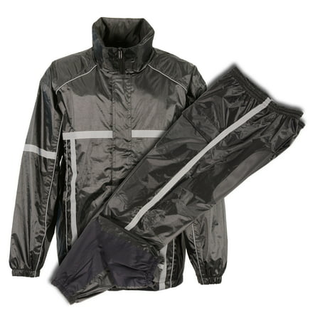 Men's Waterproof Rain Suit w/ High Visibility Reflective