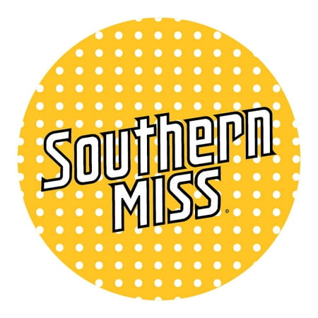 Southern Miss Golden Eagles 4” Round Trendy Polka Dot (Best Of Miss Pooja)