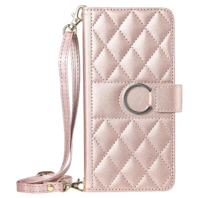 Funda tipo billetera GANGXUN para Samsung Galaxy S23 Ultra – Tapa abatible con correa para mujer
