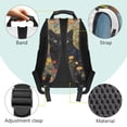 thumbnail image 3 of Yuyamidu Black Cat Bookbag with Lunch Box for Girls 5 Piece Backpack Set for Kids 7-8 Lunch Bag Pencil Case Bookmarks Elementary/High School Bag and Lunch Tote Bag, 3 of 8