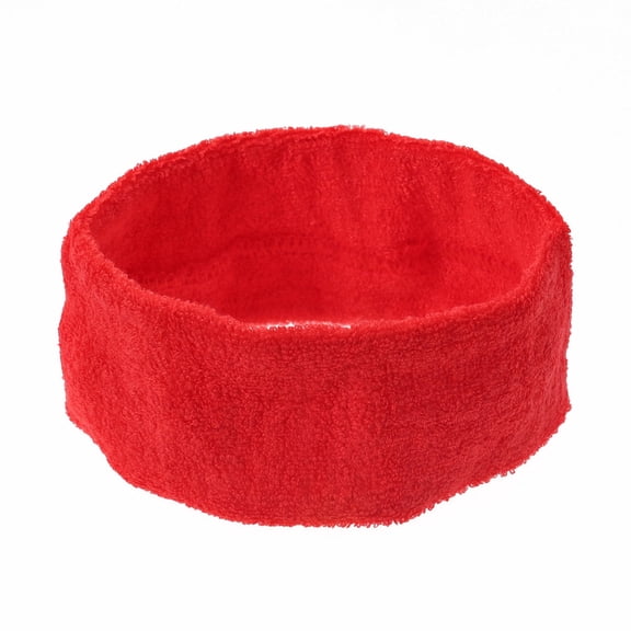 ETHZZLE Adjustable Red Cosmetic Headband Made of Microfiber Cotton Perfect for Yoga and Sports