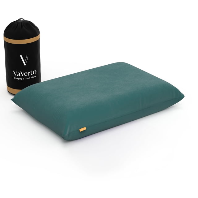 Almohada de camping Vaverto, espuma viscoelástica de firmeza media para viaje