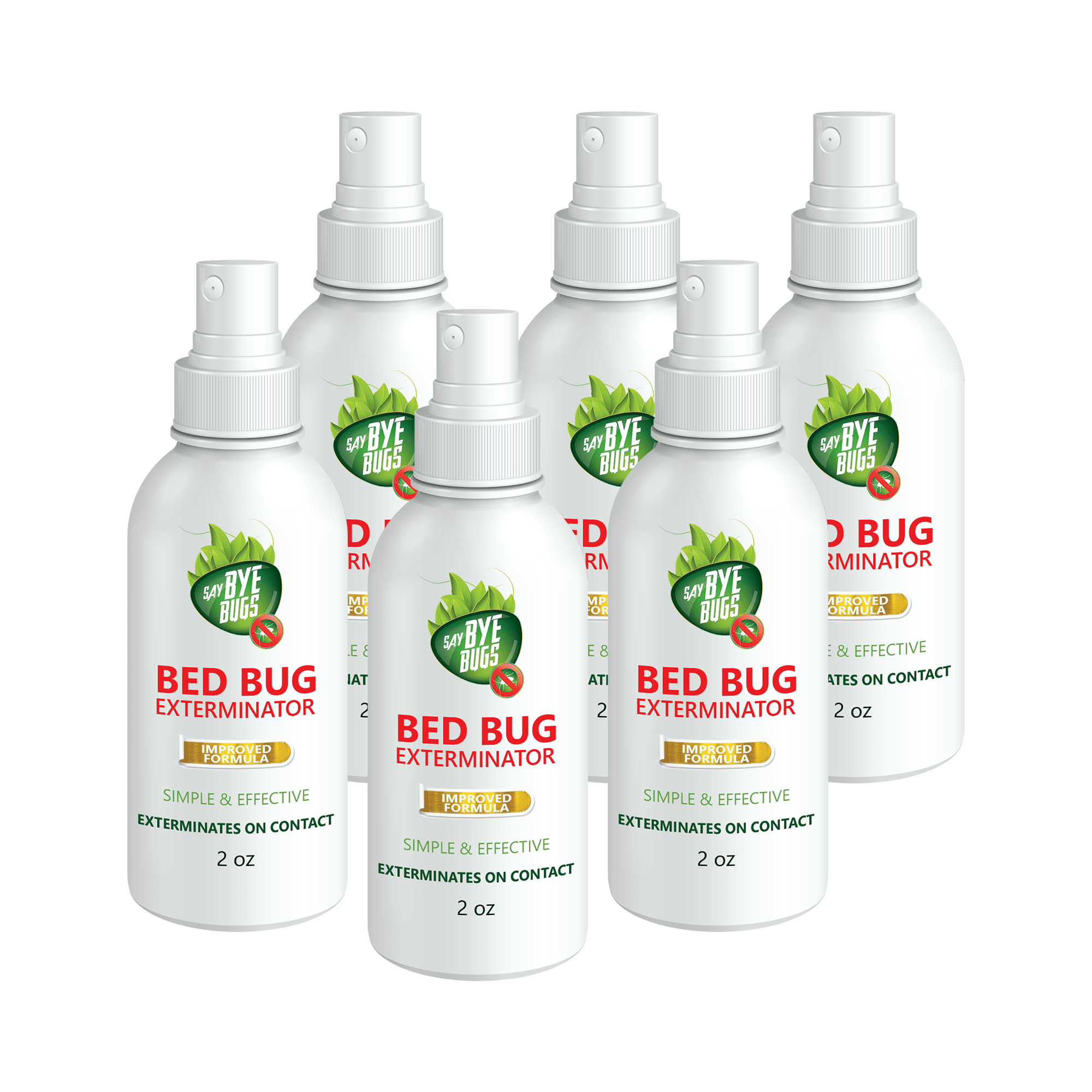 Say Bye Bugs. NonToxic, Kill on Contact Bed Bug Killer. Travel Size