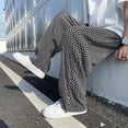 thumbnail image 5 of Pantalones para hombre Hip Hop Pantalones casuales a cuadros Hombre Hippie Sueltos Harajuku Largos Moda Elegante Poliéster Venta Tendencia clásica Nuevo en, 5 of 5