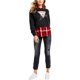 thumbnail image 1 of GUESS Sudadera con logo de icono para mujer, negro, pequeño, 1 of 1