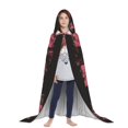 thumbnail image 3 of Honeii Graphic Seal On Stripes Print Poncho Cape, Cloak Coat, Snuggly Hooded Wearable Blanket, Hooded Cape For Teenagers,Halloween Costumes-Large, 3 of 7