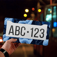 thumbnail image 4 of 1 Pcs Blue Poppies License Plate Frame, License Plate Cover for Car Decorative Parts, Aluminum License Plate Bracket Holder Rust-Proof Weather-Proof for US Standard Car, 4 of 9