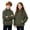 Army Green, variant on Girls Boys Quarter Zip Hoodie Kids Funnel Neck Pullover Sweatshirt Fuzzy Sweater Tops Lightweight Soft Comfort Fluffy Cozy Outwear with Kangaroo Pocke Pink 7-8 Years