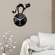 thumbnail image 4 of relojes de pared de gato, espejo acrílico, relojes de fáciles de leer, sin silencioso, DIY para decoración del hogar, cocina, Negro Sunnimix reloj decorativo, 4 of 8