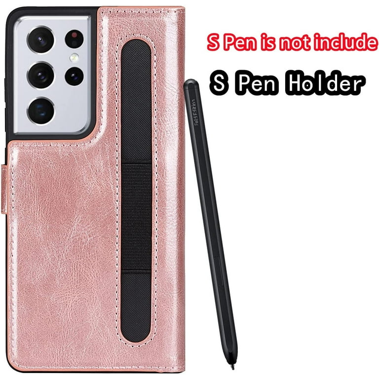 Flip Case Cover Samsung S21 Ultra S Pen Pen Holder Does The S Pen