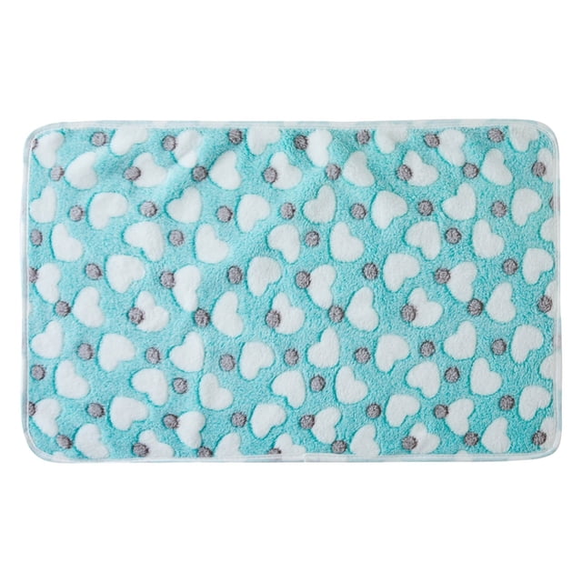 Manta reversible de poliéster para mascotas, de felpa, doble comodidad, cálida y acogedora, lavable a máquina, para perros, gatos, jaulas, sofás, camas y viajes