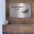 thumbnail image 5 of Luxe Metal Art 'Sleigh Rides 25 Cents' by Lori Deiter, Metal Wall Art, 16"x12", 5 of 9