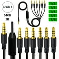 thumbnail image 3 of Gold Plated Stereo Auxiliary Cable Enhancing Durability Suitable for Tablets Music Player Earphone Multiple Electronics, 3 of 15