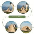 thumbnail image 4 of Intexca Pop-Up Camping Tent - Lightweight Waterproof 2-4 Person Outdoor Tent with Carry Bag, Easy Setup, 210×210×135 cm, 4 of 5