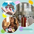thumbnail image 4 of 100 Pcs Little Jesus Figures – “Jesus Loves You” Mini Jesus in 5 Bright Colors, Religious Hide and Seek Game Favors for Easter, Sunday School, Baptism, and Church Events, 4 of 5