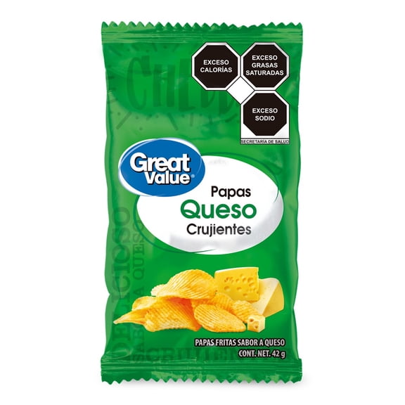 Papas Great Value queso 42 g