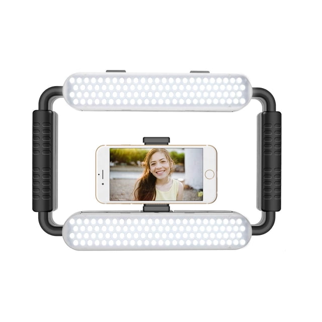 GVM Great Video Maker LED Ring Light 5600K Selfie Light, Smartphone Video Rig & Phone Video Stabilizer for Camera, Smartphone, Makeup, YouTube Setup,