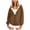 Coffee, variant on Women's Winter Fleece Hoodie Sherpa Lined Full Zip Jacket with Pockets Warm and Cozy Vintage Streetwear 2026 (Khaki, M)