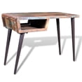 thumbnail image 2 of Bureau en Bois Récupéré avec Pieds en Fer, 2 of 4