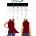 thumbnail image 3 of FITVALEN Women's Mock Turtleneck Tank Tops Sleeveless Stretch Slim Fit Top Base Layer Shirt, 3 of 7