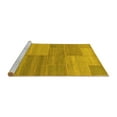 thumbnail image 2 of Ahgly Company Machine Washable Indoor Rectangle Abstract Yellow Modern Area Rugs, 4' x 6', 2 of 4