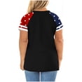 thumbnail image 5 of Fabrcox L-5XL 250th Anniversary USA Shirt 1776-2026 Flag Print 4th July Shirts for Women Independence Day Freedom Patriotic Shirts for Women Funny, 5 of 6