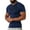 Navy, variant on Jamicy Athletic Workout Shirt for Men Gift for Father Men's Quick Dry Short Sleeve Compression Shirts Men's High Stretch Training Clothes Fitness Clothes Round Neck Top/Shirts