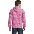 thumbnail image 2 of Port & Company Camo Pullover Fleece Hooded Sweatshirt (PC78HC) Pink Camouflage, M, 2 of 2
