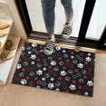 thumbnail image 2 of Paw Prints and Bones Door Rugs,Washable Non Slip Door Mats Indoor,Decorative Door Mats,Entry Mat Indoor for Entrance,Bedroom,Kitchen,Bathroom,16"x24", 2 of 6