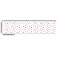 thumbnail image 2 of Ambesonne Hearts Fabric by the Yard Upholstery, Continuous Repeating Pattern, 5 Yards, Vermilion Pale Pink, 2 of 4