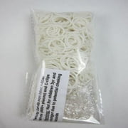 Twistz Bandz Latex Free Rubber Band Refill + C-clips - White