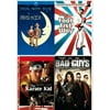 Assorted 4 Pack DVD Bundle: Paper Moon, The Foot Fist Way, The Karate Kid, Bad Guys