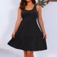 thumbnail image 2 of Vestido informal de primavera/verano para mujer en tallas grandes: vestido sin mangas de color liso y largo medio, adecuado para el día a día, el trabajo y las vacaciones, tallas XL-XXXXXL., 2 of 6