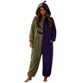 thumbnail image 3 of Ruyelune Green Adult Halloween Funny Hooded Jumpsuit Pajamas Loungewear Jack O Lantern Halloween Jumpsuit Costume - Hooded One Piece Cosplay Suit for Women and Men M, 3 of 4