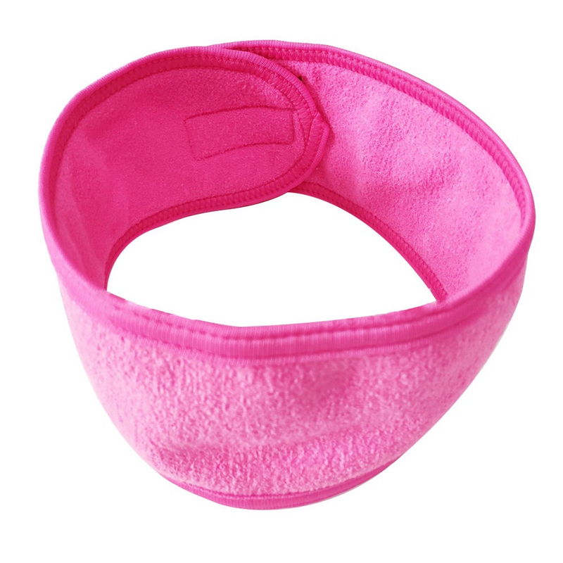 AkoaDa Self Adhesive Spa Make Up Headband Terry Cloth Headband White